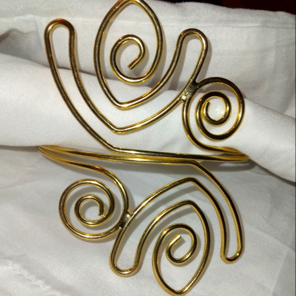 GOLD PLATED UPPER ARM BRACELET
